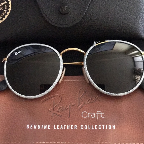 Rayban sunglasses leather collection authentic - Picture 2 of 2
